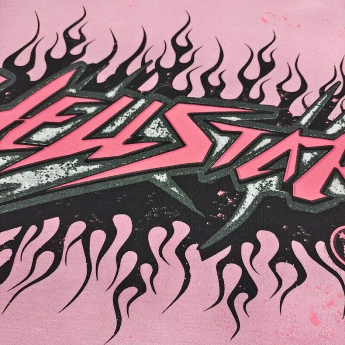 Hoodie Hellstar Brainwashed Without Brain Pink - Image 4