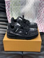 Louis Vuitton Black Crystal 'LV Trainer Maxi' - Image 4