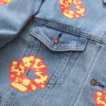 Jacket Denim Tears x Levi's Floral Print Blue - Image 3