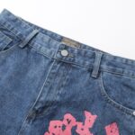 Jeans Denim Tears Multicolor Print Blue - Image 3