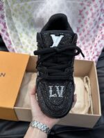 Louis Vuitton Black Crystal 'LV Trainer Maxi' - Image 7