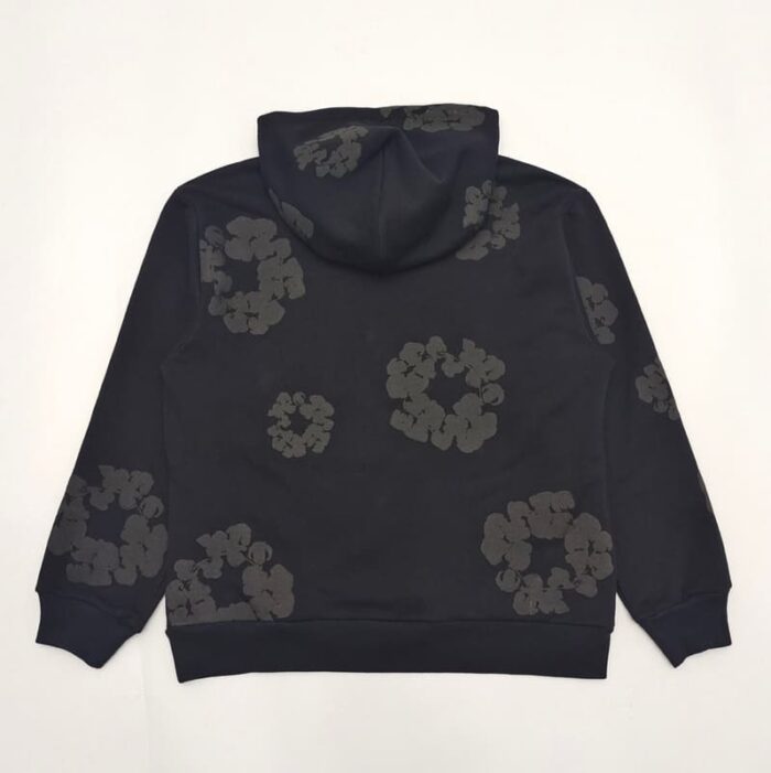 Hoodie Denim Tears Cotton Wreath Black Monochrome - Image 5