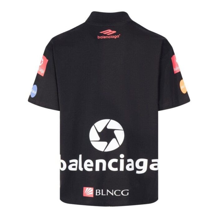 T-shirt Balenciaga Top League Oversized Black - Image 3