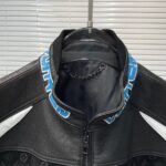 Jacket Louis Vuitton Leather Mix Biker - Image 6