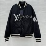 Jacket Louis Vuitton 'LV Lovers' Nylon Crystal Baseball - Image 2