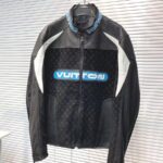 Jacket Louis Vuitton Leather Mix Biker - Image 2