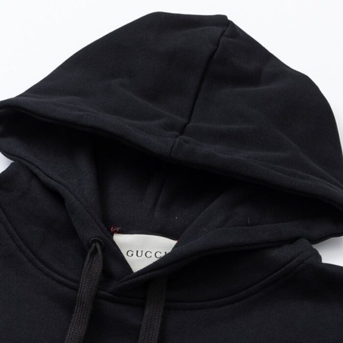 Hoodie Gucci Boutique Logo Black GC006 - Image 6