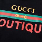 Hoodie Gucci Boutique Logo Black GC006 - Image 5