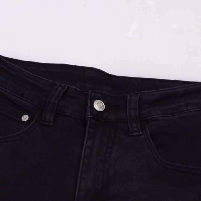 Jeans Balenciaga Logo Waistband Black BL030 - Image 4