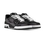 Louis Vuitton Trainer Plaid Black White - Image 3