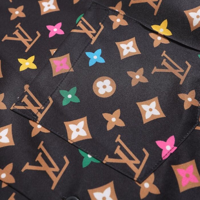 Set Louis Vuitton Monogram Multicolor Shirt and Shorts Set LV012 - Image 12