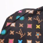 Set Louis Vuitton Monogram Multicolor Shirt and Shorts Set LV012 - Image 9