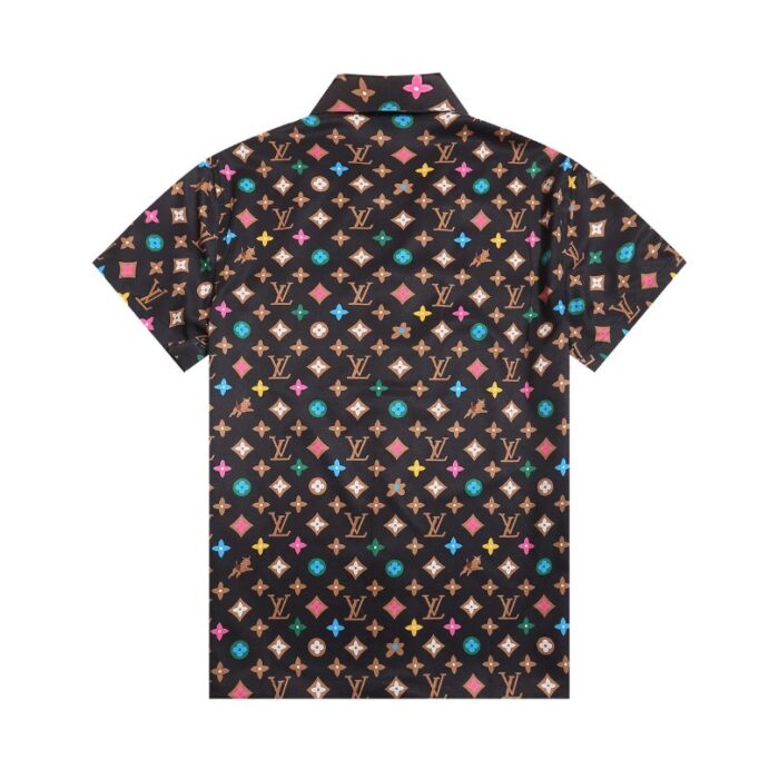 Set Louis Vuitton Monogram Multicolor Shirt and Shorts Set LV012 - Image 5