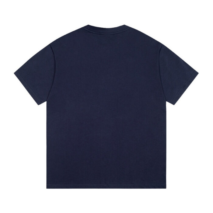 Gucci T-shirt GG Logo Print Navy GC064 - Image 2