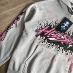 Hoodie Hellstar Future Flame Grey/Pink - Image 4