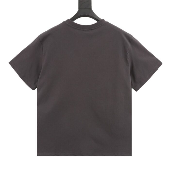 T-shirt Balenciaga BB Logo Spray Paint Black BL007 - Image 2