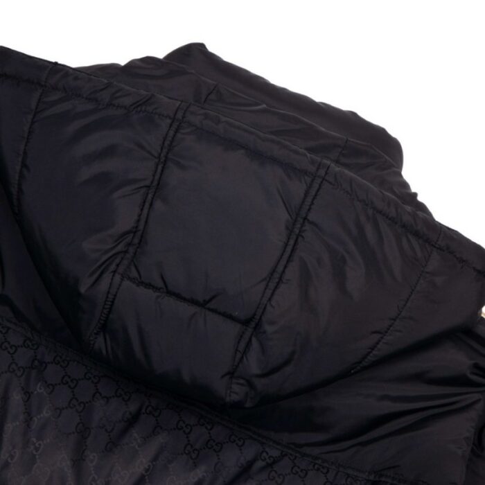 Jacket Gucci Puffer Monogram Black GC005 - Image 5