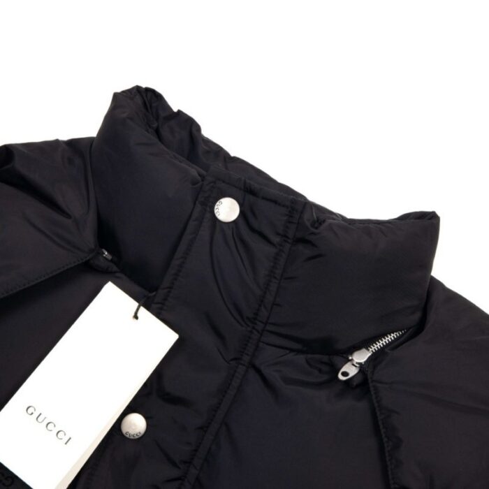 Jacket Gucci Puffer Monogram Black GC005 - Image 11