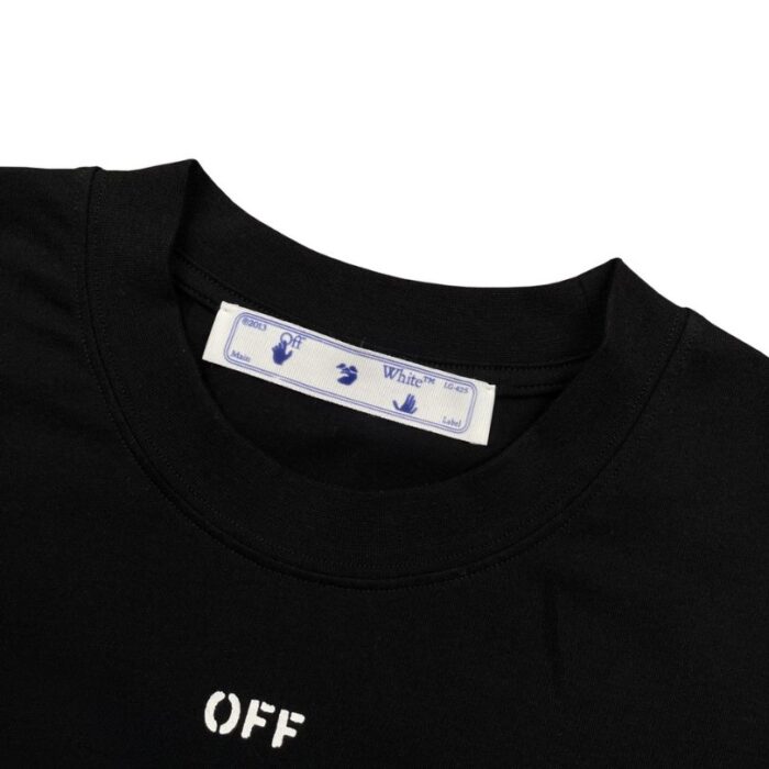 T-shirt Off-White Arrows Logo Black Oversized OFF004 - Image 5
