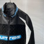 Jacket Louis Vuitton Leather Mix Biker - Image 5