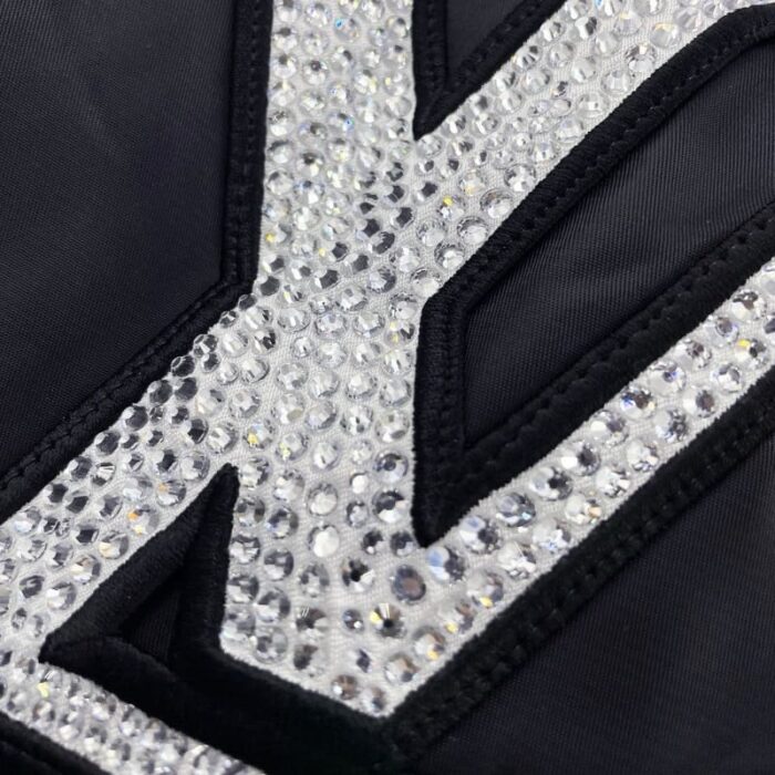 Jacket Louis Vuitton 'LV Lovers' Nylon Crystal Baseball - Image 7