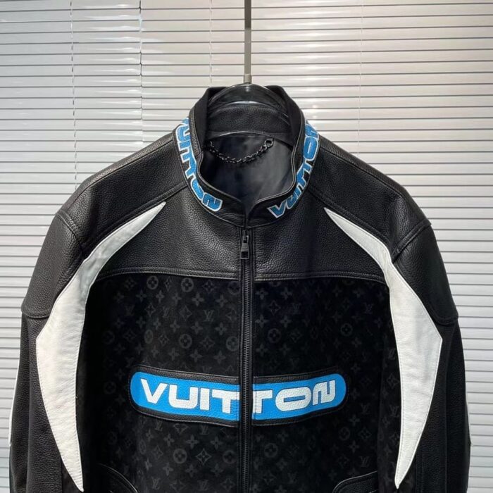 Jacket Louis Vuitton Leather Mix Biker - Image 4