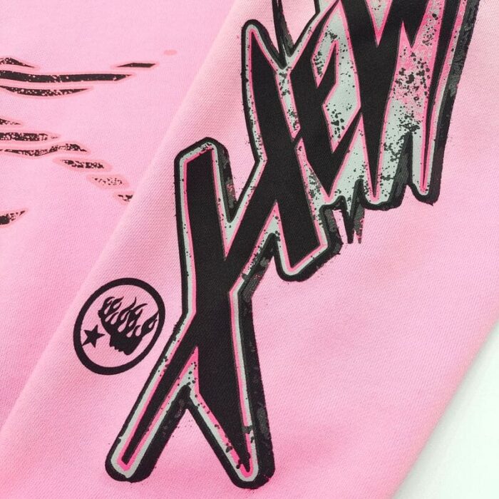 Hoodie Hellstar Brainwashed Without Brain Pink - Image 7