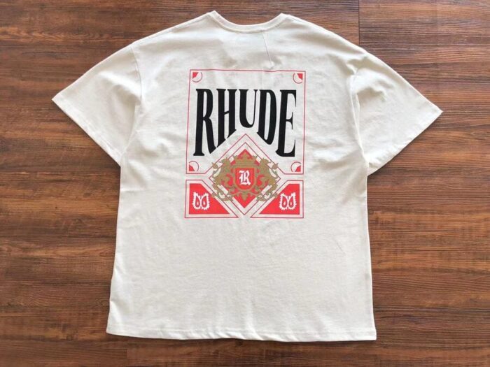 T-shirt Rhude Card 'Vintage White' - Image 3