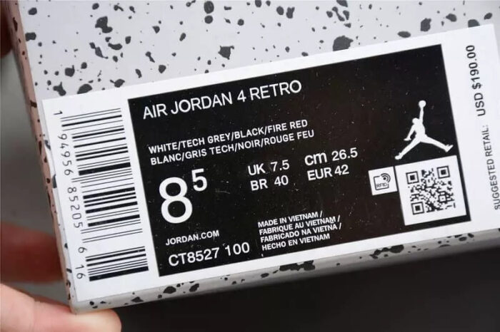 Air Jordan 4 Retro White Oreo - Image 10
