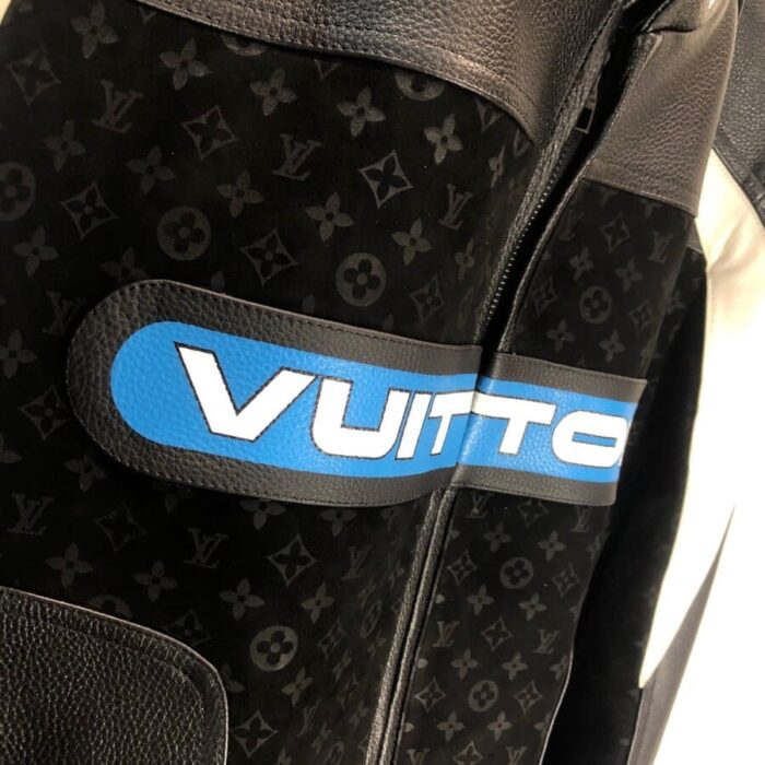 Jacket Louis Vuitton Leather Mix Biker - Image 8