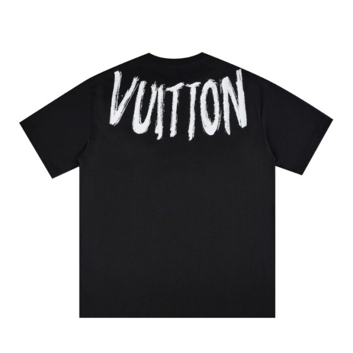 T-shirt Louis Vuitton Brushstroke Logo Black - Image 2
