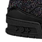 Louis Vuitton Trainer Black Multicolor Rhinestone - Image 2