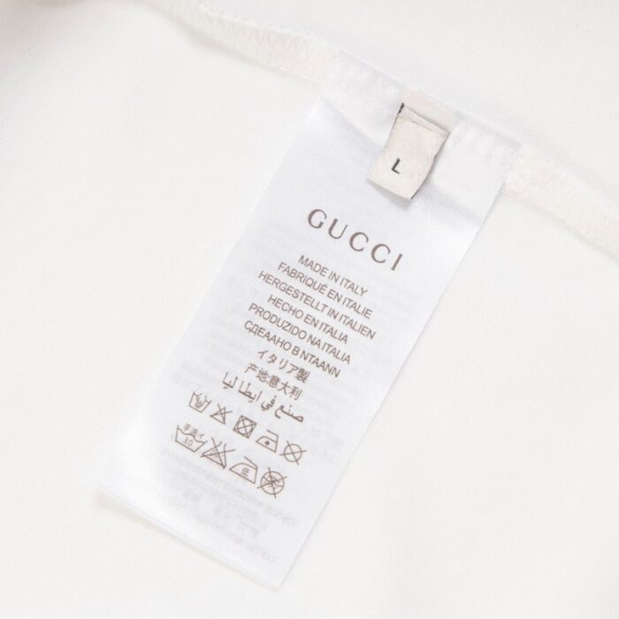T-shirt Gucci Rainbow Logo White GC036 - Image 8