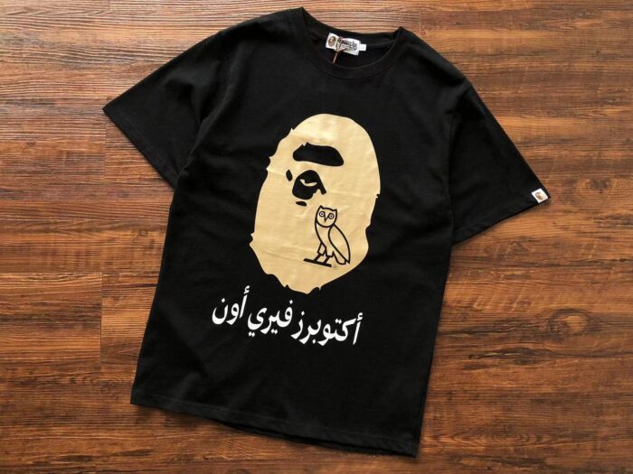BAPE x OVO Ape Head Black Gold - Image 2