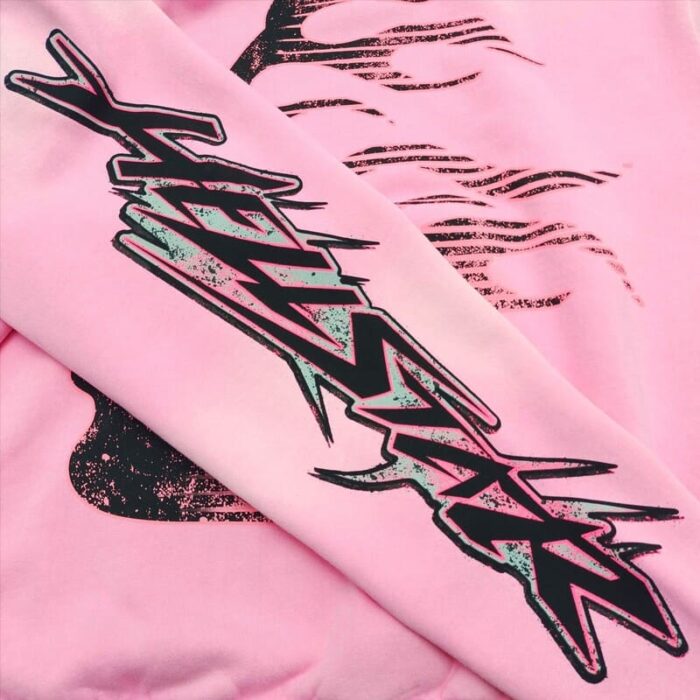 Hoodie Hellstar Brainwashed Without Brain Pink - Image 8