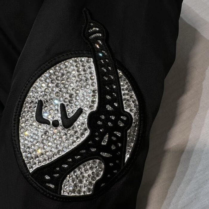 Jacket Louis Vuitton 'LV Lovers' Nylon Crystal Baseball - Image 8