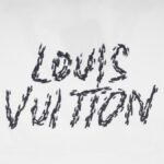 T-shirt Louis Vuitton White Sketch Logo White - Image 3