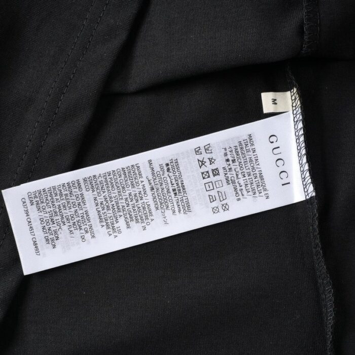T-shirt Gucci Interlocking Logo Black GC013 - Image 8