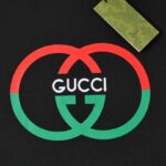 T-shirt Gucci Interlocking Logo Black GC013 - Image 5