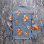 Jacket Denim Tears x Levi's Floral Print Blue - Image 2