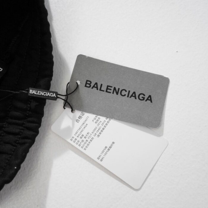 Shorts Balenciaga Balen Ciaga Print Black BL038 - Image 7