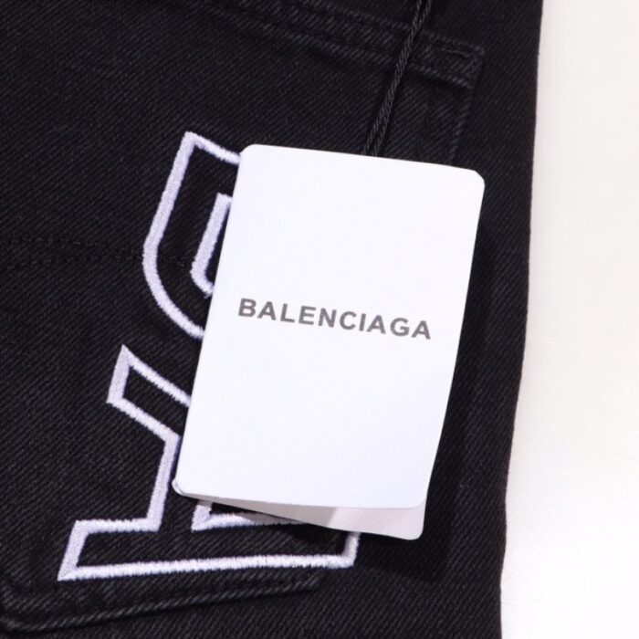 Jeans Balenciaga BB Logo Blue BL047 - Image 6