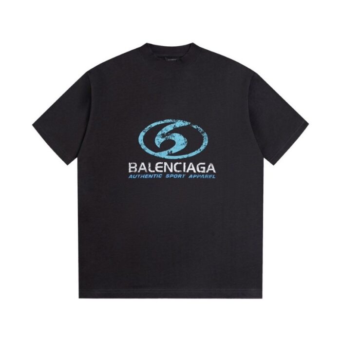 T-shirt Balenciaga Authentic Sport Black BL034 - Image 4