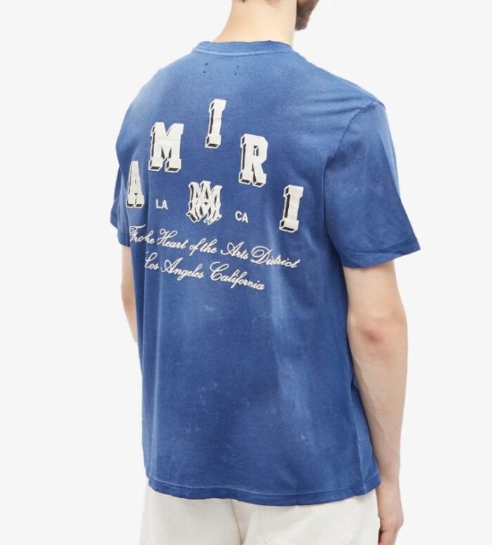 T-shirt Amiri Vintage Collegiate Blue - Image 2