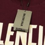 T-shirt Balenciaga Logo Double-Sided Print Oversized BL054 - Image 6