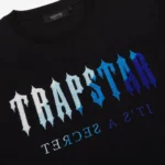 T-shirt Trapstar Trapstar Chenille Black/Blue - Image 2