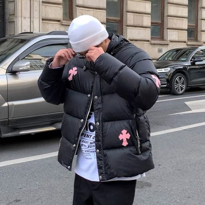 Jacket Puffer Chrome Hearts Black Cross CH080 - Image 12