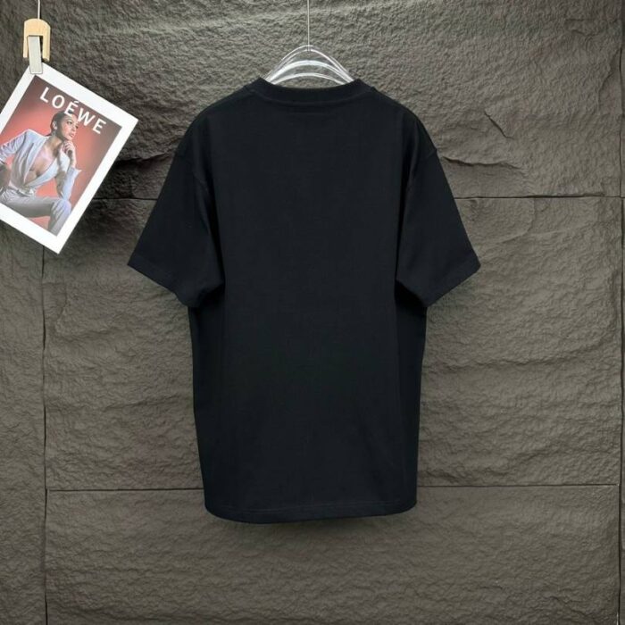 T-shirt Prada Logo Patch Black/White PD054 - Image 9