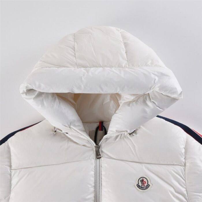 Jacket Puffer Moncler White Hooded MCL014 - Image 4