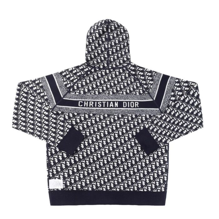 Hoodie Christian Dior Monogram Knit Jacket DO067 - Image 8